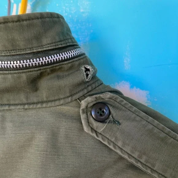 Vintage 1960s US Military M-65 Hooded Field Jacket Medium Army OG-107 No Liner - Picture 6 of 16